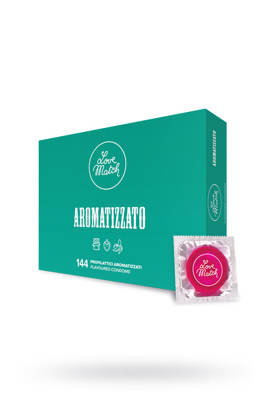 Love Match Kondome 54 mm Aromatizzato (Geschmack) M 144er-Pack