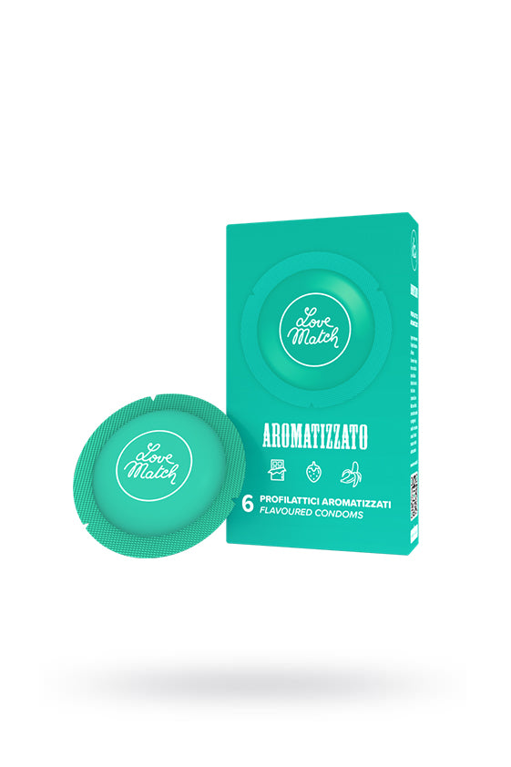 Love Match™ - Kondome 54 mm Aromatizzato (Geschmack) M 6er-Pack