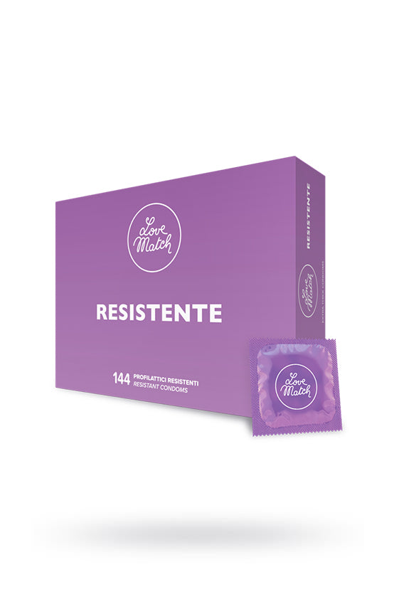 Love Match Kondome 54mm Resistent (Extra Stark) M 144er Pack