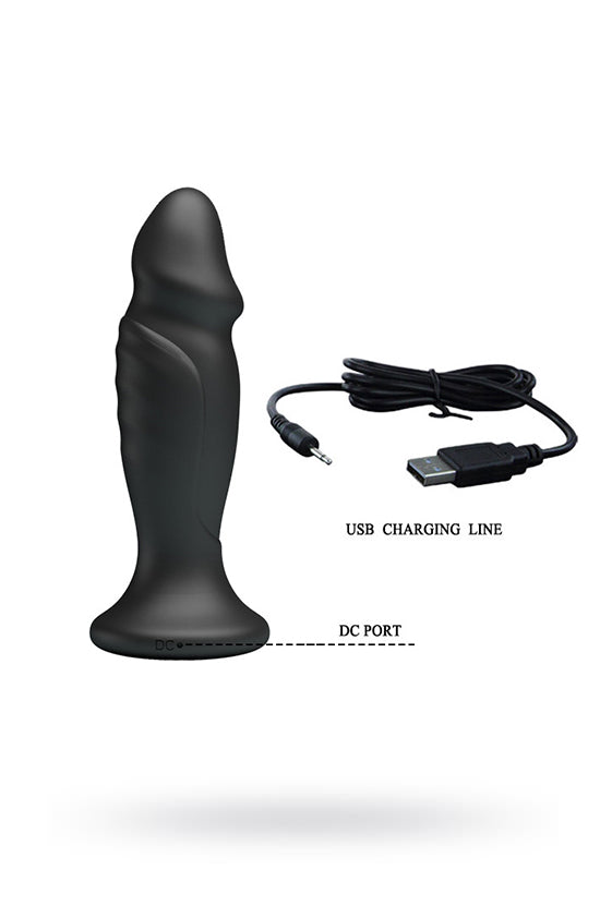 Mr.Play Anal Vibrator Plug mit Fernbedienung Schwarz 12,4 cm