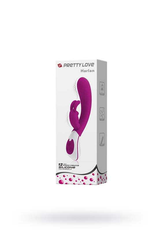 Pretty Love™ - Harlan Vibrator Violett 21,5 cm