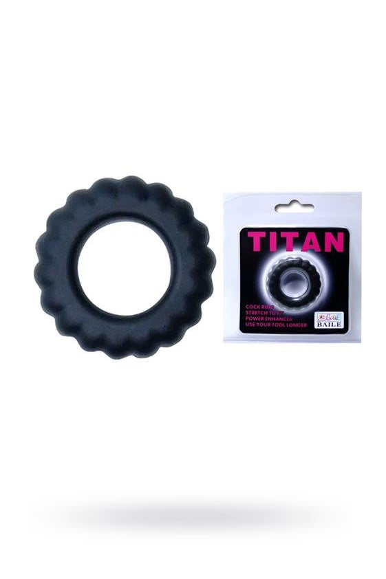 Titan Penisring schwarz 4cm
